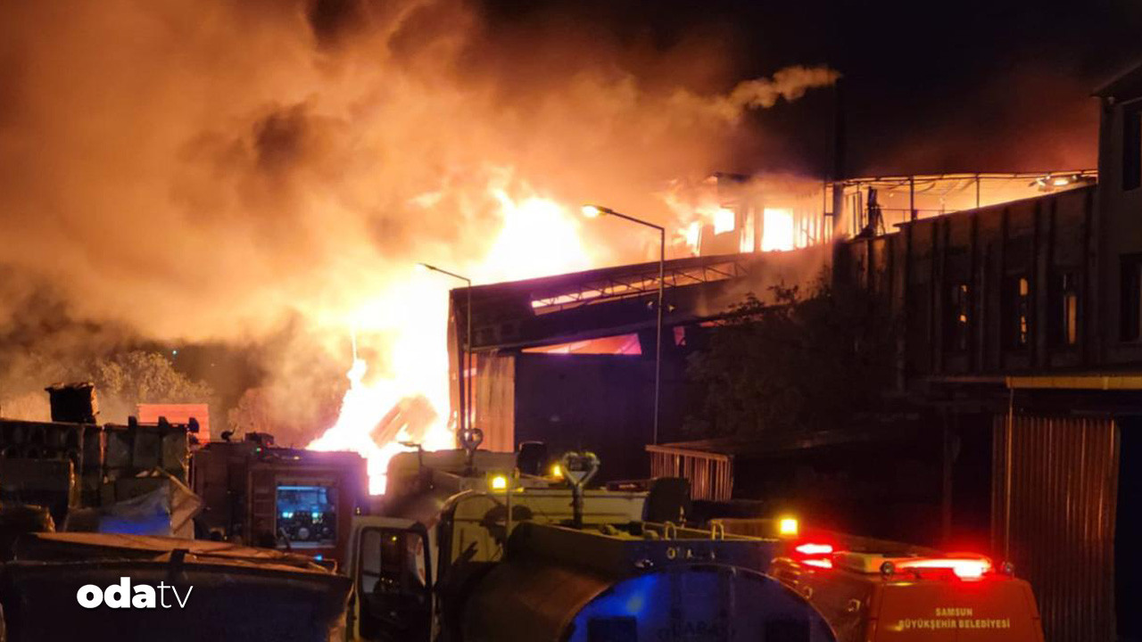 samsunda korkutan yangin sdejbrYs